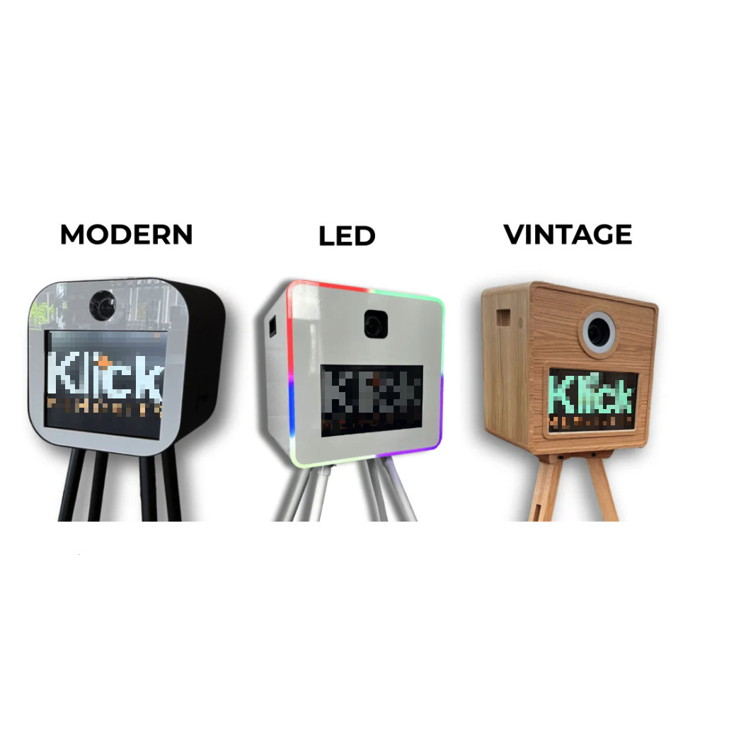 Moderne LED photobooth