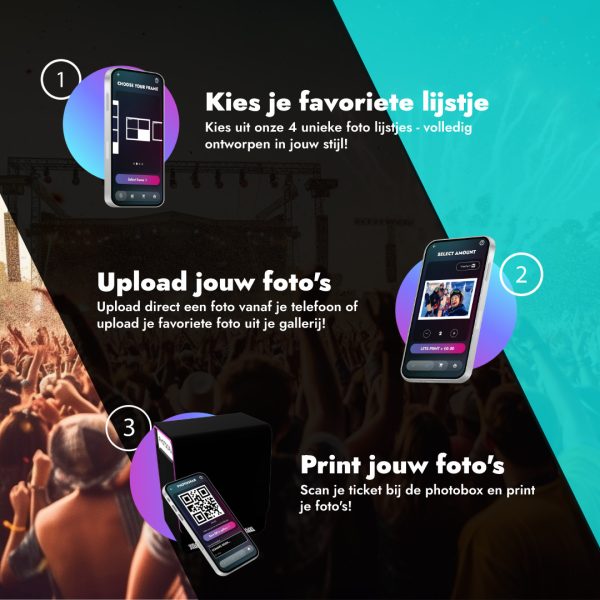 Photobooth met QR code printstation [smartphone to print] - Afbeelding 2